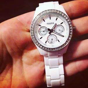Brand New White Fossil Watch
